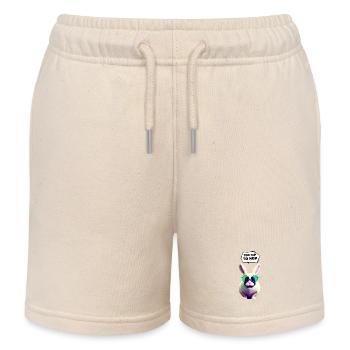 Lapin de Pâques - Trop branché pour sauter - Short de jogging enfant bio Stanley/Stella - écru doux - Devant