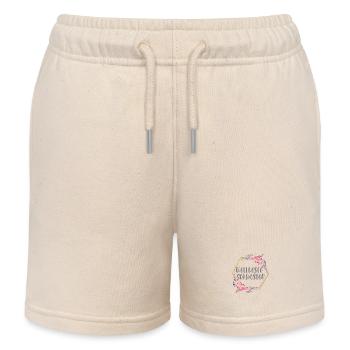 Weltbeste Schwester Schwesterherz Geschenk - Kinder Organic Joggingshorts Mini Bolter von Stanley/Stella - Natur - Vorne
