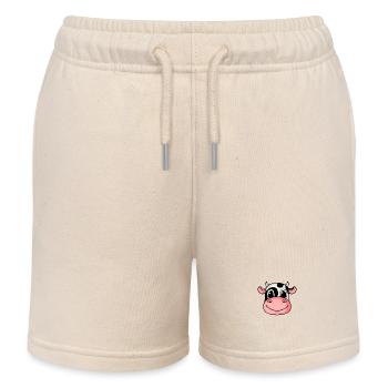 Tête de vache - Short de jogging enfant bio Stanley/Stella - écru doux - Devant