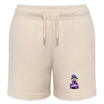 Anime Kawaii Goblin Witches Hallloween Gift - Kids Organic Sweat Shorts by Stanley/Stella - soft Ecru - Front
