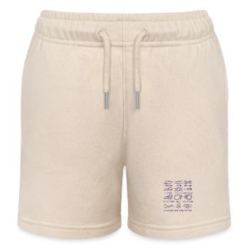 Segeln Segelboot Segelknoten Knotenkunde - Kinder Organic Joggingshorts Mini Bolter von Stanley/Stella - Natur - Vorne