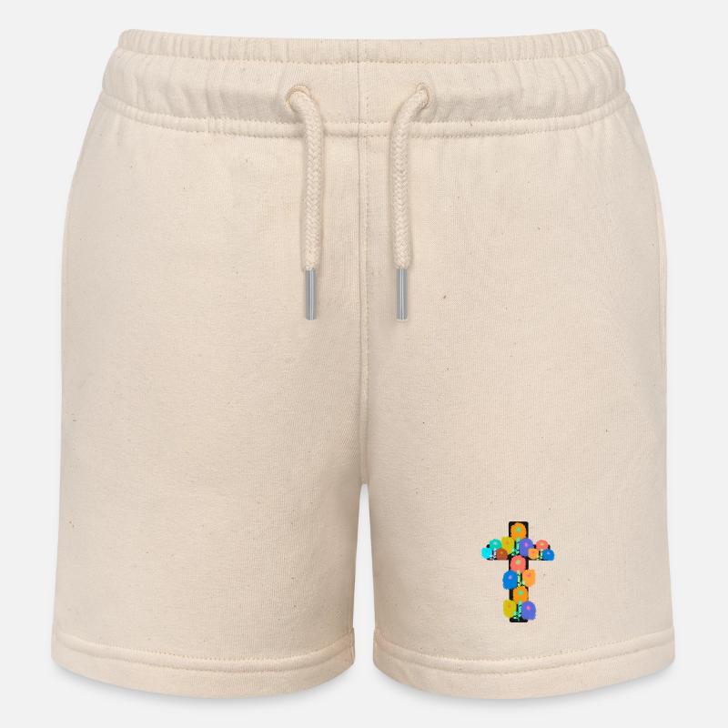 funérailles deuil deuil rédemption jésus sauveur - Short de jogging enfant bio Stanley/Stella - écru doux