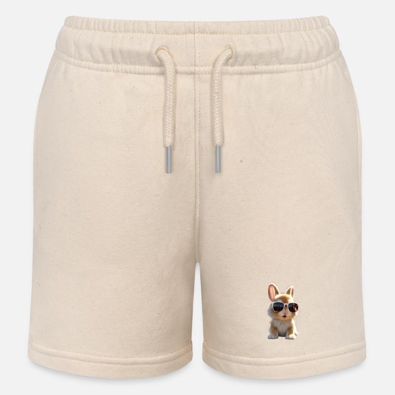 Lapin lapin lièvre lapin cadeau lapins mignons - Short de jogging enfant bio Stanley/Stella - écru doux