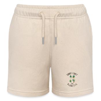 Désolé, je ne peux pas, j’ai des plantes jardinier plante - Short de jogging enfant bio Stanley/Stella - écru doux - Devant