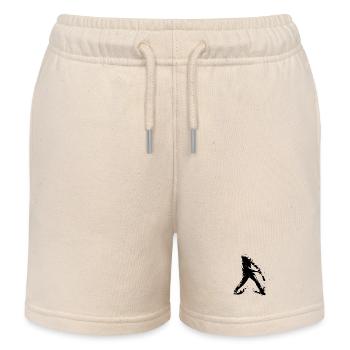 Lustiger Baseballspieler - Kinder Organic Joggingshorts Mini Bolter von Stanley/Stella - Natur - Vorne