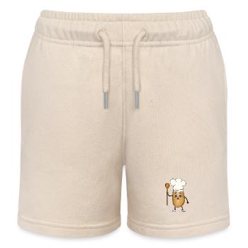 Potato Potatoes Cook Cooks Cooks Culinary Arts - Kids Organic Sweat Shorts by Stanley/Stella - soft Ecru - Front