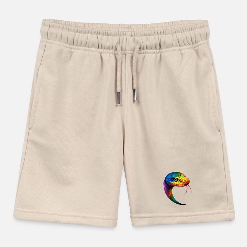 Schlange Python Kobra Mamba Klapperschlange Snake Kinder Organic Joggingshorts Mini Bolter von Stanley/Stella