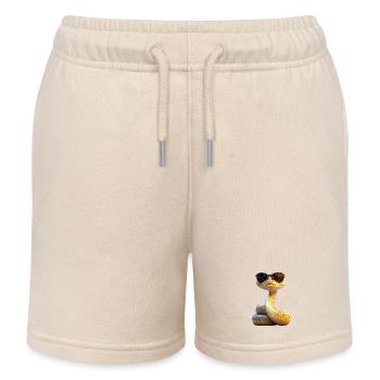 Snake Python Cobra Mamba Rattlesnake Snake - Kids Organic Sweat Shorts by Stanley/Stella - soft Ecru - Front