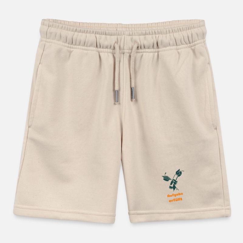 Task accomplished Kids Organic Sweat Shorts by Stanley/Stella