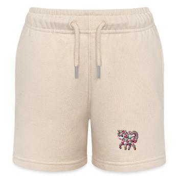 Einhorn Eis Kugel Eis Sommer Nachtisch skurril - Kinder Organic Joggingshorts Mini Bolter von Stanley/Stella - Natur - Vorne