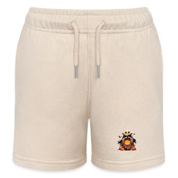 Ghost Ghost Halloween citrouille lanterne cadeau - Short de jogging enfant bio Stanley/Stella - écru doux - Devant