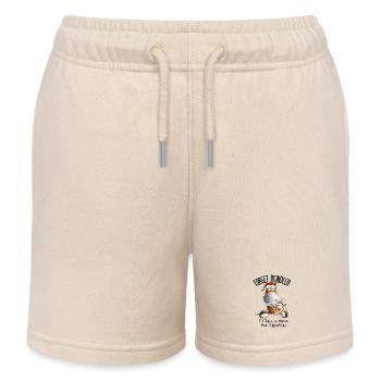 Oubliez le renne cheval dicton de Noël - Short de jogging enfant bio Stanley/Stella - écru doux - Devant