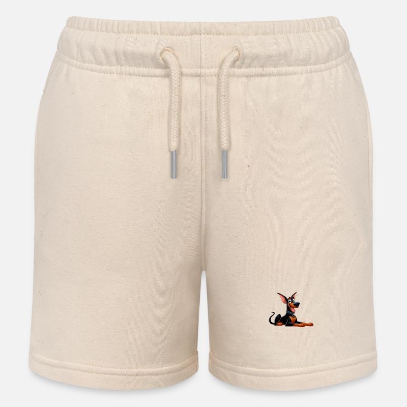 doberman - Short de jogging enfant bio Stanley/Stella - écru doux