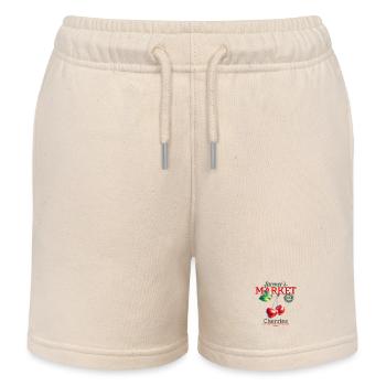 Cerises du marché fermier - Short de jogging enfant bio Stanley/Stella - écru doux - Devant