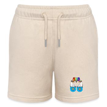 LGBT Gay Pride Seagulls Drapeau arc-en-ciel Arc-en-ciel - Short de jogging enfant bio Stanley/Stella - écru doux - Devant