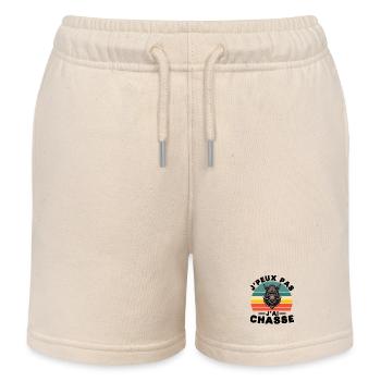 Ich kann nicht, ich habe das Geschenk "Jagdhumor" - Kinder Organic Joggingshorts Mini Bolter von Stanley/Stella - Natur - Vorne