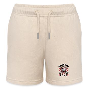 Valentine Vibes für verliebte zu Valentinstag - Kinder Organic Joggingshorts Mini Bolter von Stanley/Stella - Natur - Vorne