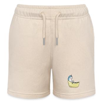 Baignoire Licorne - Short de jogging enfant bio Stanley/Stella - écru doux - Devant