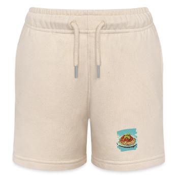 Spaghetti Bolognese - Kinder Organic Joggingshorts Mini Bolter von Stanley/Stella - Natur - Vorne