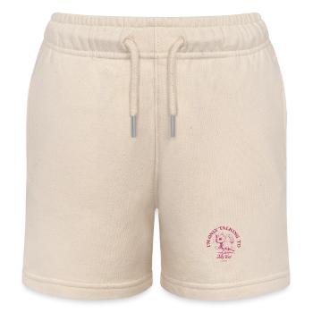 I'm Only Talking To My Cat Cat Saying Cats - Kids Organic Sweat Shorts by Stanley/Stella - soft Ecru - Front