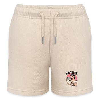 Chemise Mom’s Rules | Design rétro amusant - Short de jogging enfant bio Stanley/Stella - écru doux - Devant