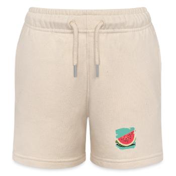 Watermelon - Kids Organic Sweat Shorts by Stanley/Stella - soft Ecru - Front