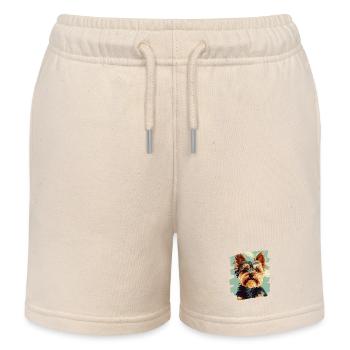 Yorkshire Terrier - Kinder Organic Joggingshorts Mini Bolter von Stanley/Stella - Natur - Vorne