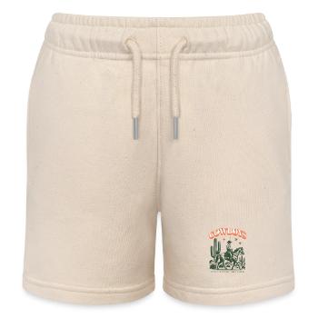 Cowboy Ride – Western Retro Look - Kids Organic Sweat Shorts by Stanley/Stella - soft Ecru - Front