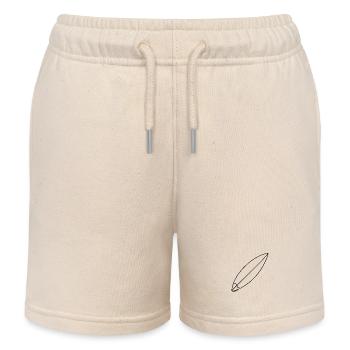 Surfbrett Skizze - Kinder Organic Joggingshorts Mini Bolter von Stanley/Stella - Natur - Vorne
