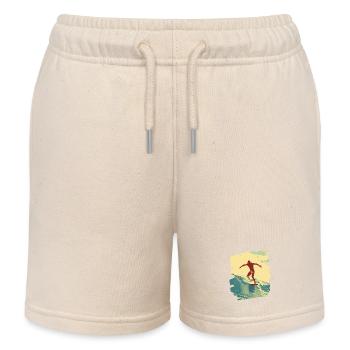 Surfeur - Short de jogging enfant bio Stanley/Stella - écru doux - Devant