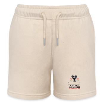 It's escalating anyway! Strauss Name Customizable - Kids Organic Sweat Shorts by Stanley/Stella - soft Ecru - Front