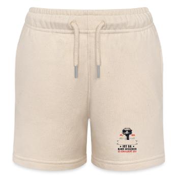 It's escalating anyway! Strauss Customizable Name - Kids Organic Sweat Shorts by Stanley/Stella - soft Ecru - Front