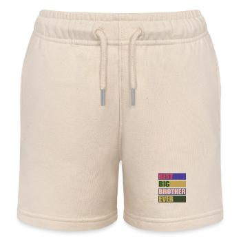 Der beste Big Brother aller Zeiten! Der beste Big Brother aller Zeiten - Kinder Organic Joggingshorts Mini Bolter von Stanley/Stella - Natur - Vorne