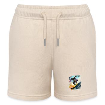 Surfeur Surf Planche de surf Surf - Short de jogging enfant bio Stanley/Stella - écru doux - Devant