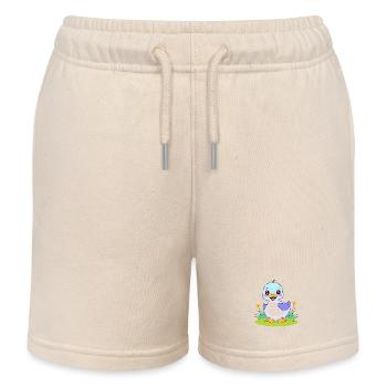 Baby Duck Ente kinder suess niedlich 1 - Kinder Organic Joggingshorts Mini Bolter von Stanley/Stella - Natur - Vorne