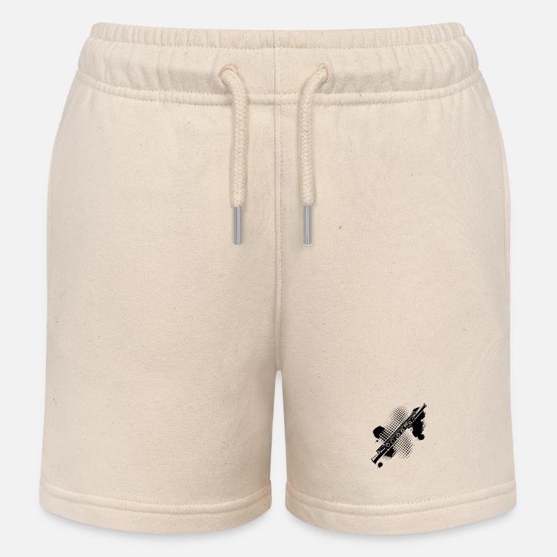 Flûte Splash - Short de jogging enfant bio Stanley/Stella - écru doux