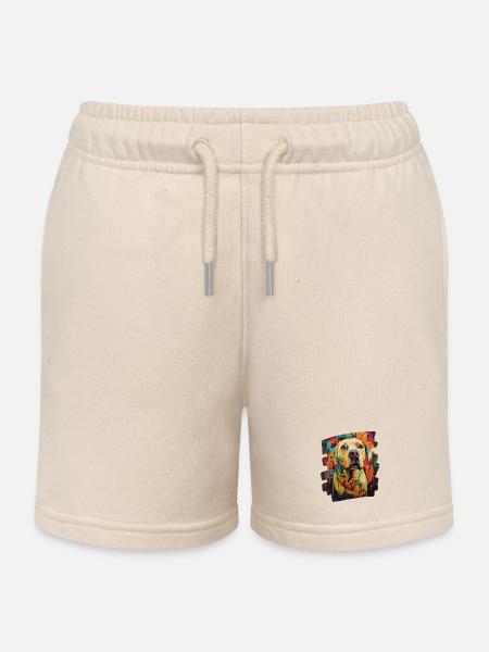 Labrador - Kinder Organic Joggingshorts Mini Bolter von Stanley/Stella - Natur