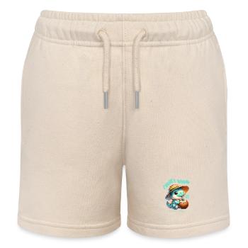 Funky Dino Coconut - Short de jogging enfant bio Stanley/Stella - écru doux - Devant