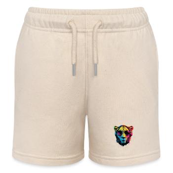 Lionne Lionne Maman Lionne Lionnes Maman Lions sauvages - Short de jogging enfant bio Stanley/Stella - écru doux - Devant