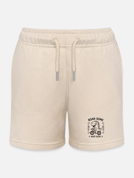 Rugissant - Short de jogging enfant bio Stanley/Stella - écru doux