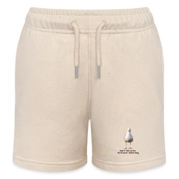 Humorvolles Möwen-Phrasen-T-Shirt-Design - Kinder Organic Joggingshorts Mini Bolter von Stanley/Stella - Natur - Vorne
