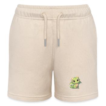 Dragon Dragon - Short de jogging enfant bio Stanley/Stella - écru doux - Devant