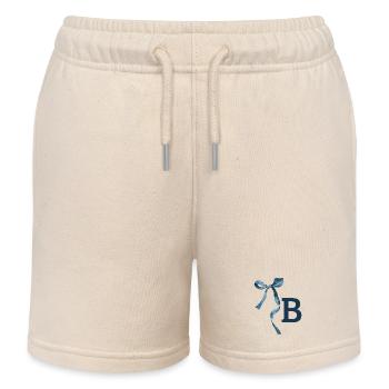 Monogramm b Geschenkidee - Kinder Organic Joggingshorts Mini Bolter von Stanley/Stella - Natur - Vorne