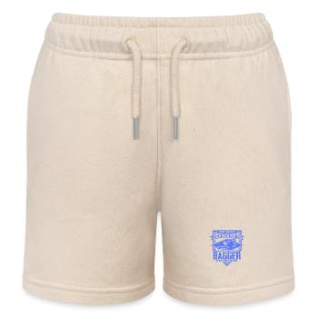 Baggerfahrer Sprüche Baugeräteführer Hochbau - Kinder Organic Joggingshorts Mini Bolter von Stanley/Stella - Natur - Vorne
