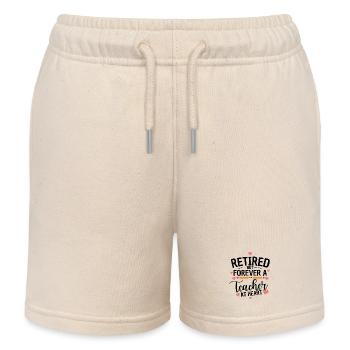 Retired Teacher Quote Teacher Retirement - Kinder Organic Joggingshorts Mini Bolter von Stanley/Stella - Natur - Vorne