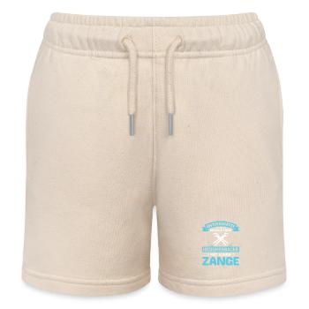 Heating Engineer Heating Construction Plumber Plumber - Kids Organic Sweat Shorts by Stanley/Stella - soft Ecru - Front