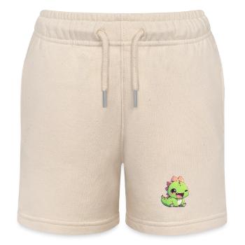 Dino Dinosaure Dinosaure - Short de jogging enfant bio Stanley/Stella - écru doux - Devant