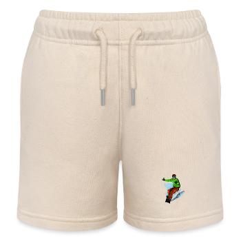 Snowboarding - Kinder Organic Joggingshorts Mini Bolter von Stanley/Stella - Natur - Vorne
