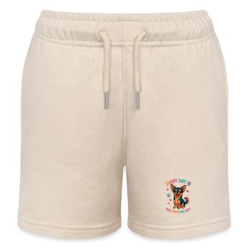 Chihuahua - Kinder Organic Joggingshorts Mini Bolter von Stanley/Stella - Natur - Vorne