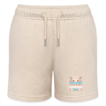 Heating Engineer Heating Construction Plumber Plumber - Kids Organic Sweat Shorts by Stanley/Stella - soft Ecru - Front